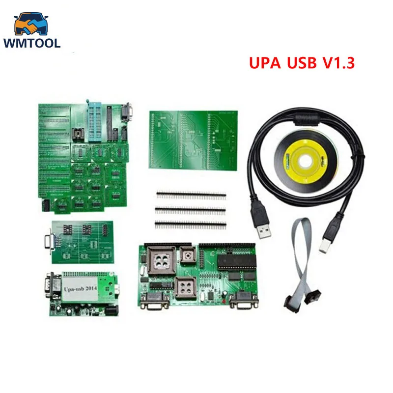 

2018 New Green Full Sets UPA USB V1.3 ECU Chip Tuning UPA-USB ECU Programmer Auto ECU Flasher Tool Full Adapters