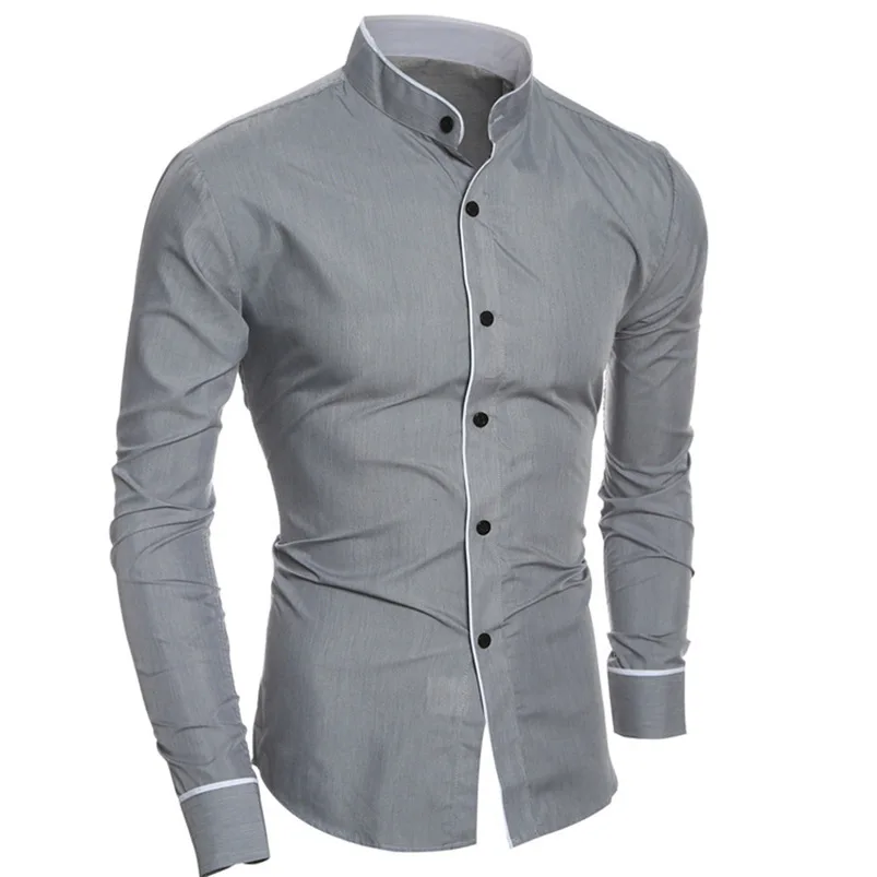 Новая рубашка Для мужчин летняя брендовая одежда Slim Fit Мужские рубашки с длинным рукавом Базовая женская блузка Размеры M-2XL camisa masculina# M21