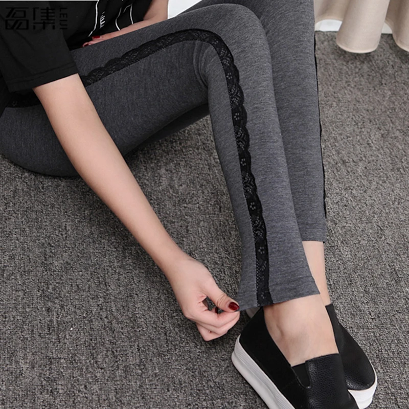 

2018 spring High Elastic Women Pants Leggings Warm plus size Female Trousers 6XL