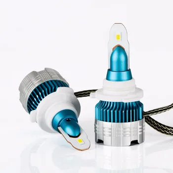 

1 Set 9005 HB3 50W 8000LM Flip Chips Mi2 LED Headlight Kit All-in-one Design Mini Size Fan LED Lighting Car Front Lamps Bulbs 6K