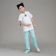 4 цвета китайский народный танец детская одежда костюм Hanfu древняя китайская Студенческая одежда три персонажа праймер Sinology Hanfu