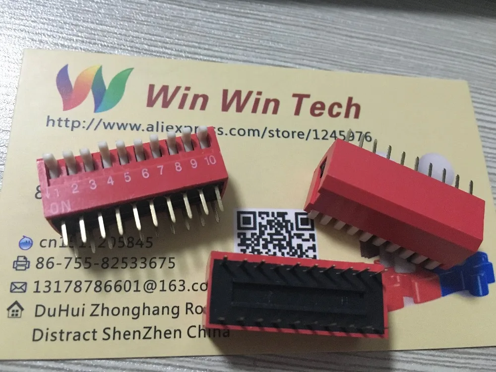 

10pcs DP-10 dip switch 10-side dial side 2.54MM 20 foot +High quality