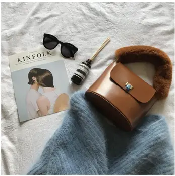 

Fashion women small bag female vintage bucket bag cute one shoulder women's all-match messenger bag simple style awuyt9