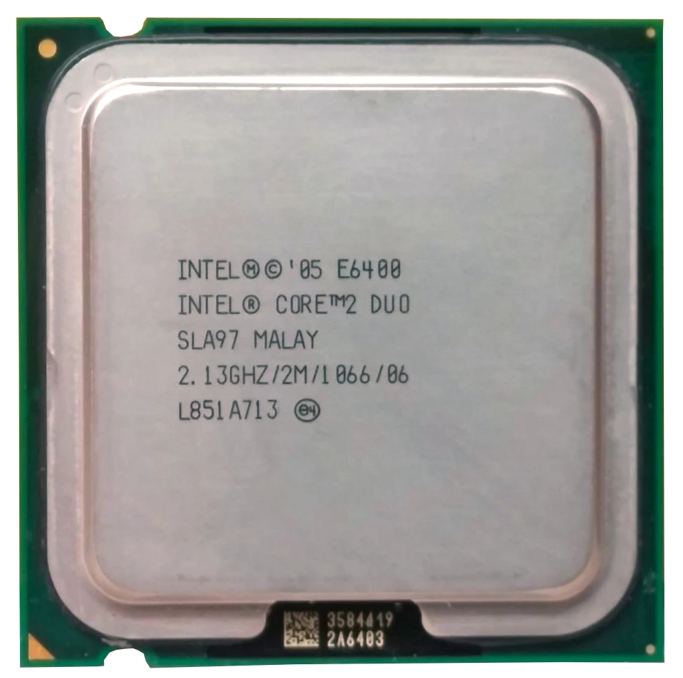 Процессор Intel Original Core 2 Duo E6400 настольный процессор Процессор 2 м Кэш, 2,13 ГГц, 1066 мГц ФСБ в течение 1 дня