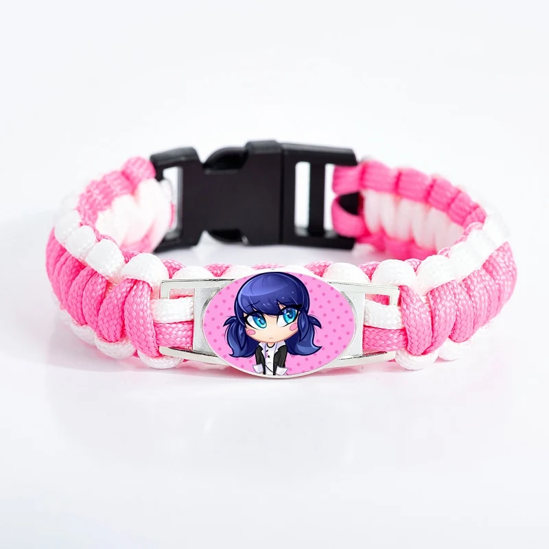 Kawaii الكرتون الخنفساء سحر سوار الوردي Paracord حبل الزجاج قبة أساور للنساء الفتيات مجوهرات الأزياء الحب هدايا Kawaii الكرتون الخنفساء سحر سوار الوردي Paracord حبل الزجاج قبة أساور للنساء الفتيات مجوهرات الأزياء الحب هدايا