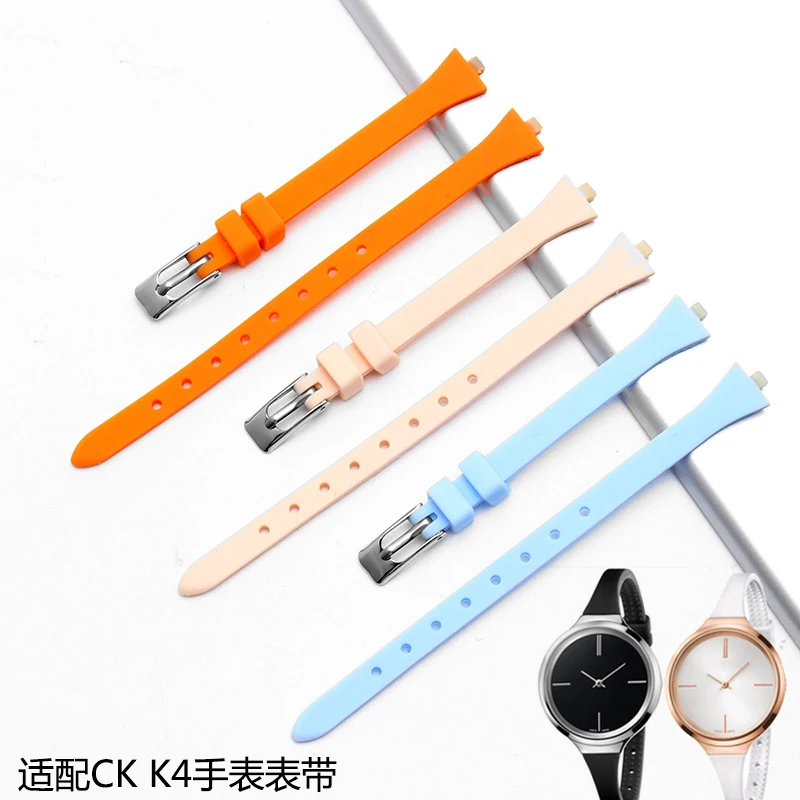 UYONG quality Rubber watchband Fit K4U236 K4U231 Women's soft silicone waterproof fashion strap 3mm lug +tools