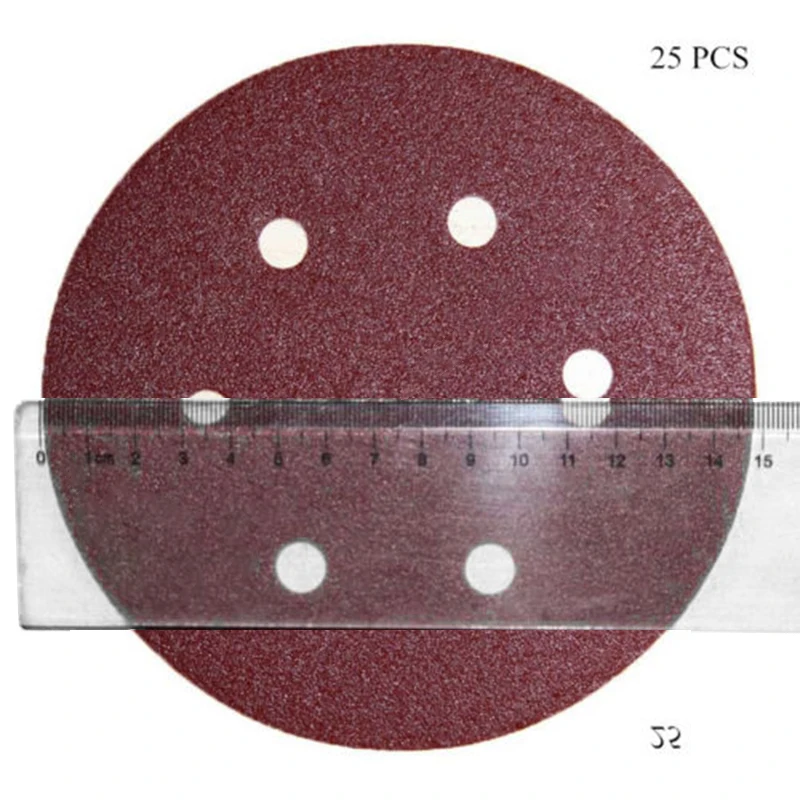 Sanding Disc Hook Loop 60 80 120 180 240 Grits Sand Papers Abrasive 150mm