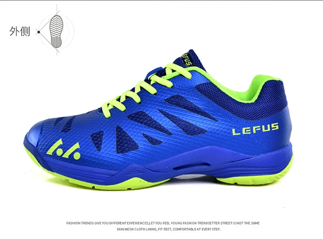 Новое поступление, обувь для бадминтона для мужчин и женщин, спортивная обувь для мальчиков, Мужские дышащие кроссовки для игры в теннис, уличные спортивные детские кроссовки - Цвет: Blue