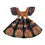 Детское платье для маленьких девочек; летняя повседневная одежда; винтажное платье принцессы с короткими рукавами и цветочным рисунком в стиле бохо; праздничный сарафан; От 1 до 6 лет - Цвет: Deep Blue