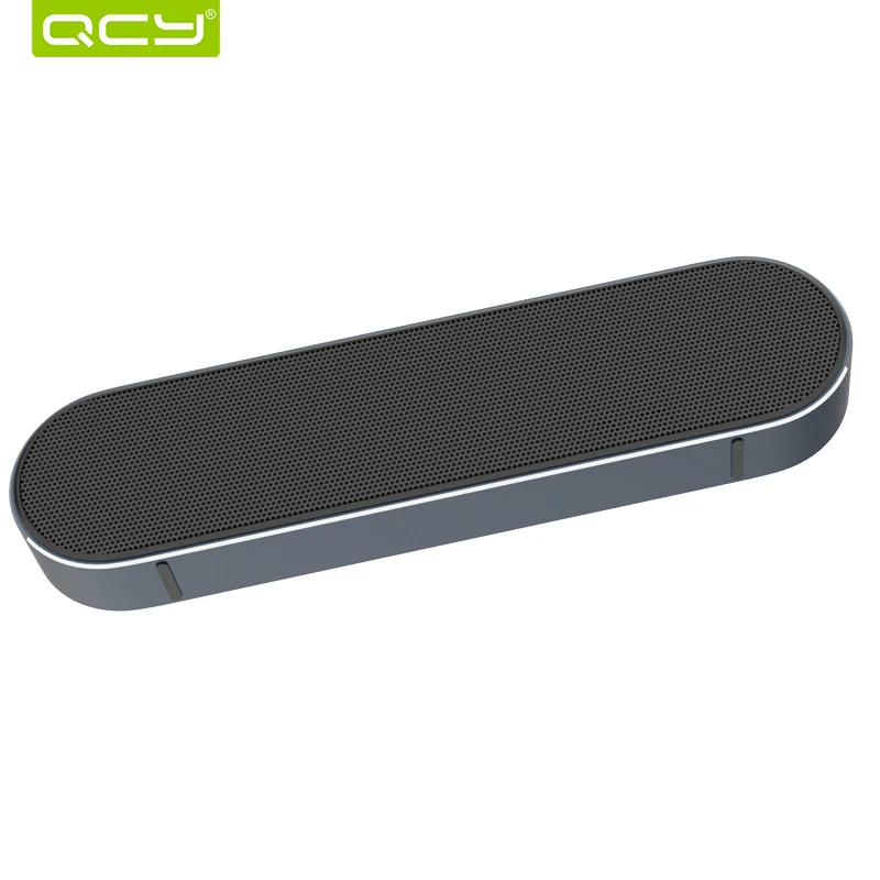 Qcy bluetooth-динамик Металл беспроводной 3D стерео звук системы MP3 аудио плеер 3.5 мм Aux с
