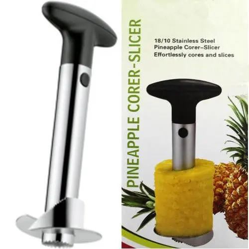 

Fruit Pineapple Corer Slicer Peeler Cutter Parer Knife Kitchen Tool Stainless[210118]