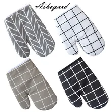 Новые хлопковые перчатки для духовки, термостойкие рукавицы для микроволновой печи, кухонные перчатки для приготовления пищи, Утепленные перчатки Microondas, Нескользящие перчатки BTZ1