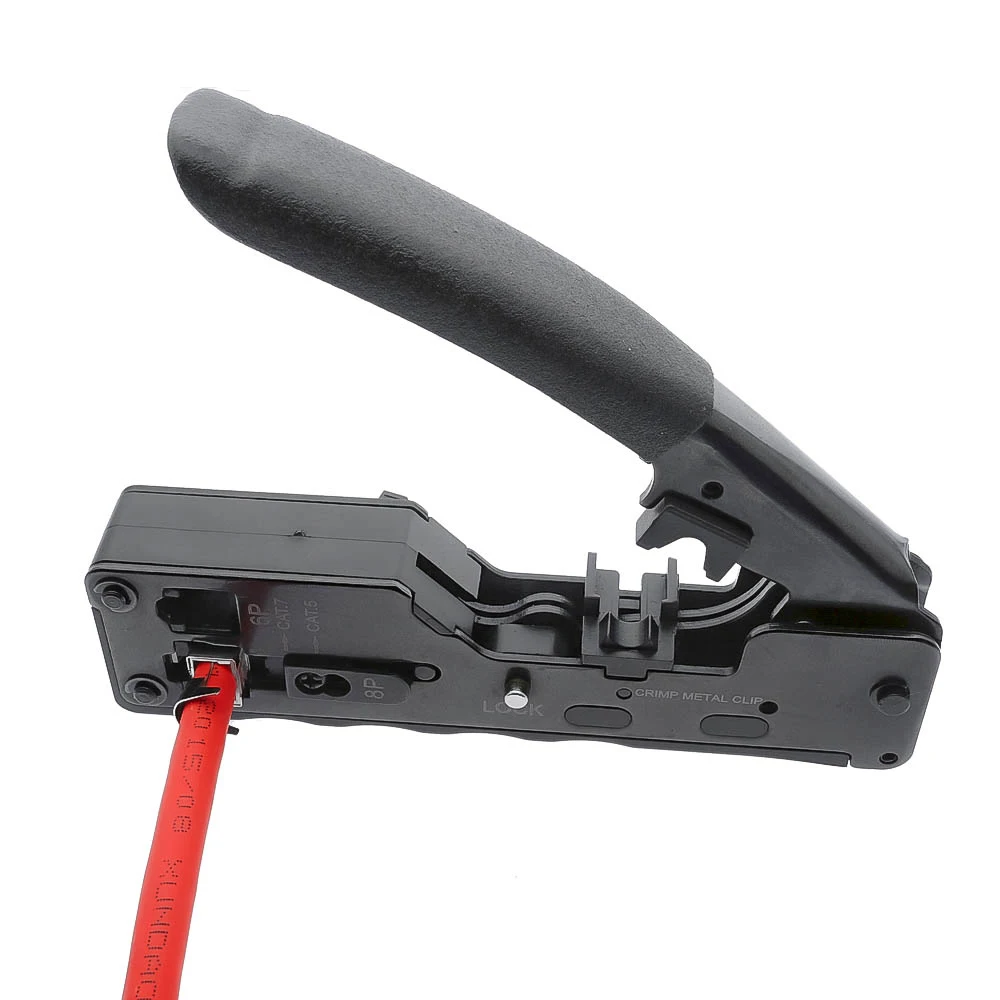 Высококачественный инструмент для обжима сети 1 шт. RJ45 RJ11 RJ12 Cat7 Cat6A Cat5e Cat5