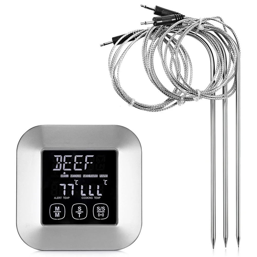 3 шт зонд цифровой термометр для мяса Беспроводной барбекю Diy термометр для приготовления пищи Термометр для барбекю Температура