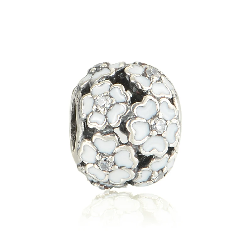 Fits pandora Brand Bracelets Collection Flower Original Charms With