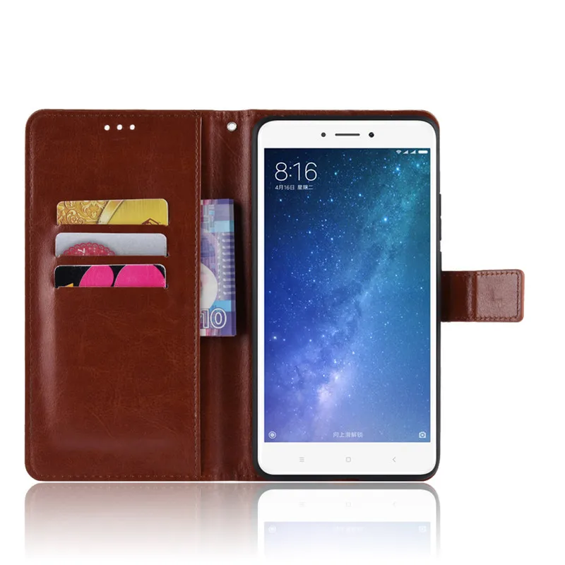 xiaomi leather case Xiaomi Mi Max 2 Case Flip Luxury Wallet PU Leather Back Cover Bag Phone Case For Xiaomi Mi Max 2 Max2 MiMax2 Global Version 6.44 best flip cover for xiaomi