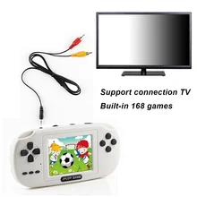 10 шт. Детство Классические игры с 168 игр 3,0 дюймов 8-бит ПВП Портативный Ручной игровой консоли Семья ТВ ретро видео консолей