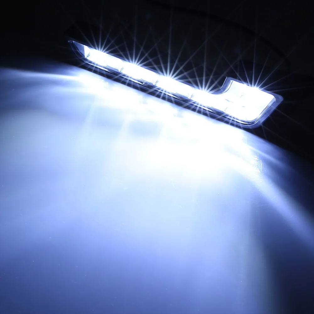 DRL светодиодный дневные ходовые огни белый 6000K 12V авто 6 COB светодиодный DRL светильник Автомобильная противотуманная фара головной светильник аксессуары для автомобиля