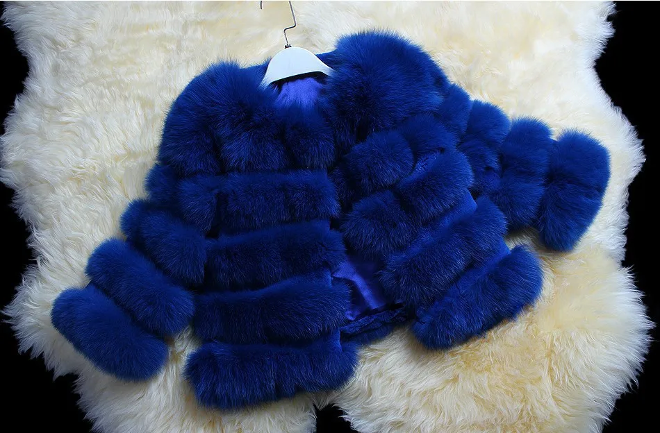 genuine real natural fox fur font b coat b font font b women s b font