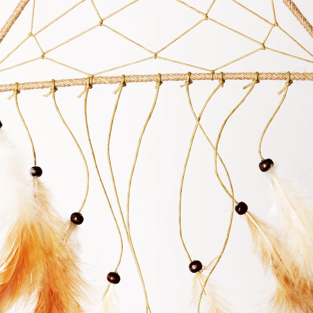 Retro Triangle Feather Dream Catcher Wind Chimes Dreamcatcher for Party Home Decor