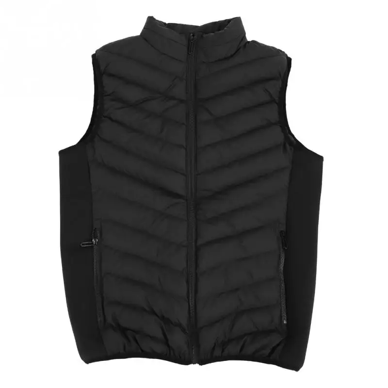 Men USB Powered Heating Vest Cotton Smart Heated Sleeveless Jacket Winter Outdoor Sports Warm