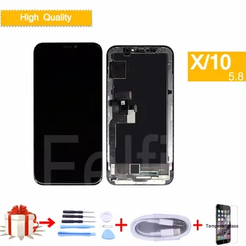 LCD complete For iphone X Display Touch Screen Digitizer Replacement Full Assembly for iPhone 10 Ten lcd original Quality OLED