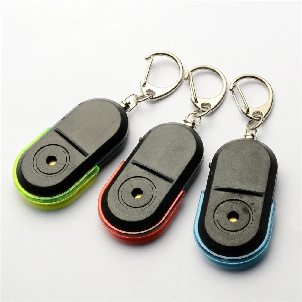 

Light Wireless Whistle Key Finder Keychain Electronic Anti-Theft Ellipse Plastic Key Search Women Anti-Lost Device Car Keyrings