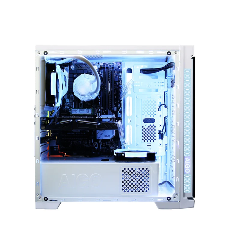 GETWORTH S8 Desktop Computer I7 8700 GTX1070 180G SSD 1TB HDD Full White Series Win10 PUBG 8G RAM A