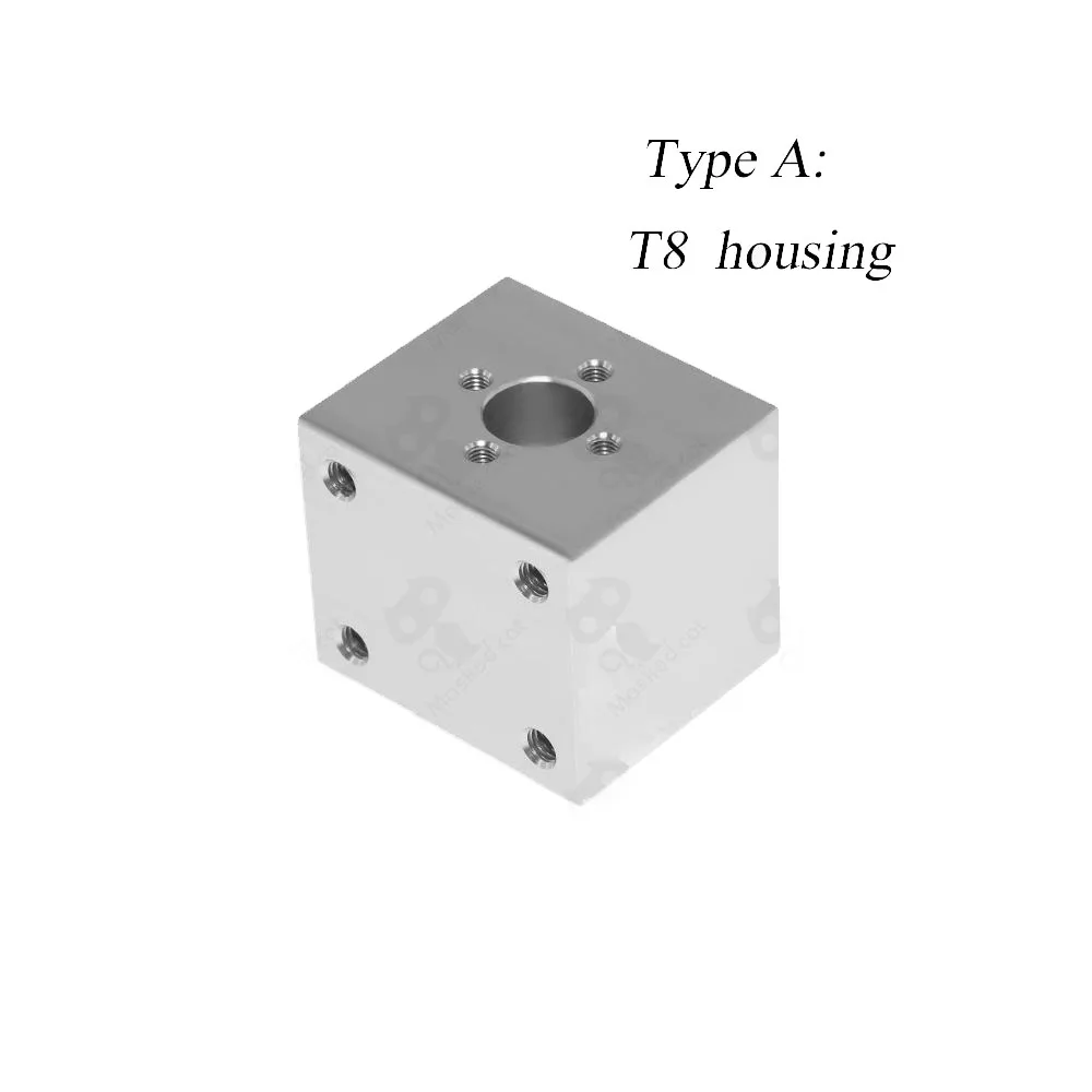 T8 гайка Корпус кронштейн для деталей 3d принтера T8 трапециевидная гайка Корпус кронштейн для 3d принтера гравировальный станок