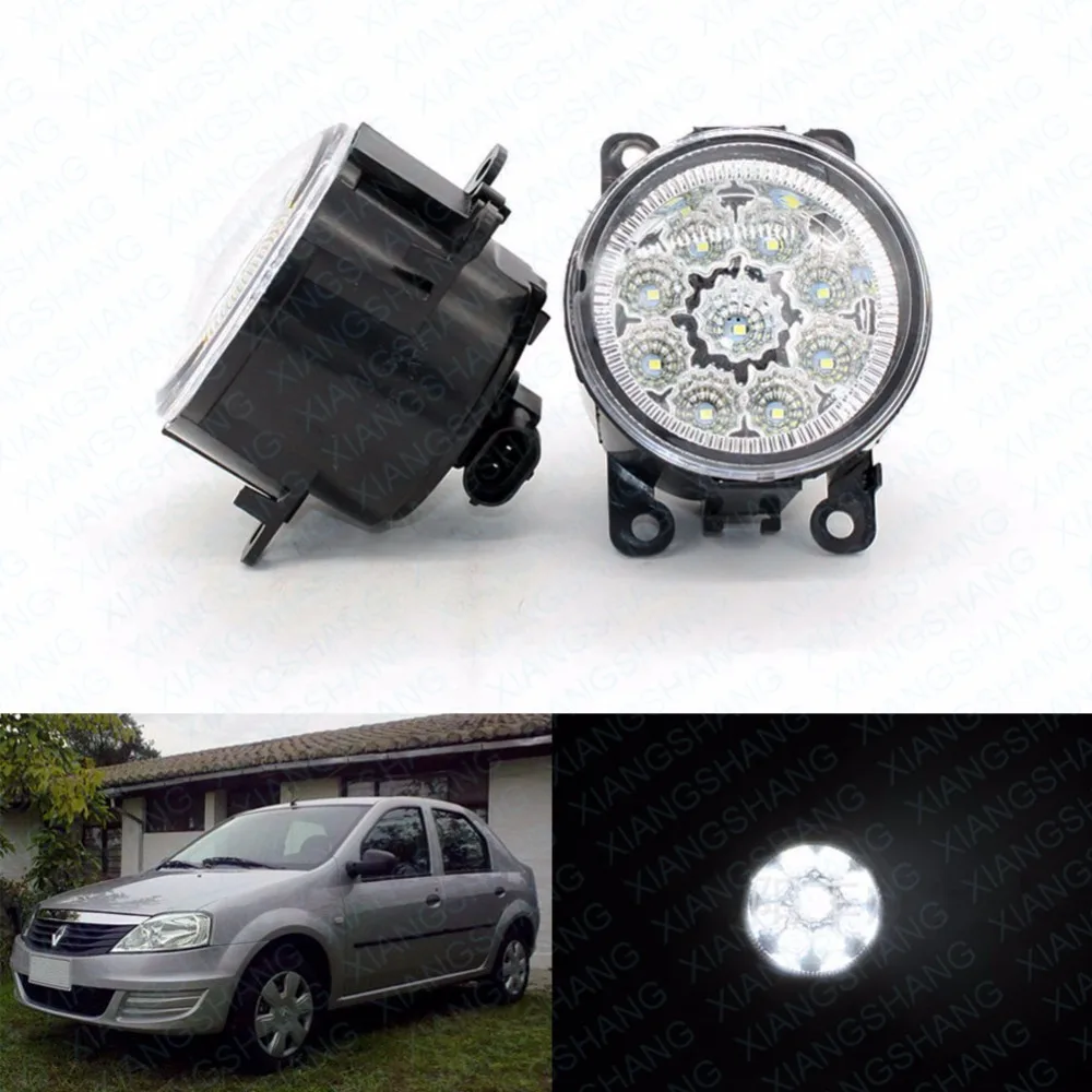 Buy 2pcs Car Styling Round Front Bumper LED Fog Lights