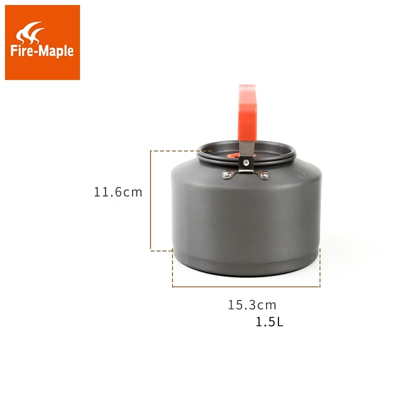 Fuego Arce del Puer tetera café tetera de aluminio al aire libre conveniente acampar tetera 0.8L, 1.5L