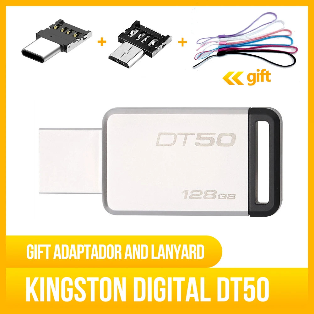 

Kingston Digital DT50 USB 3.0 USB Flash Drive 16GB Pendrive Pendrive Metal Pen Drives Original for PC Laptop (Multicolor)