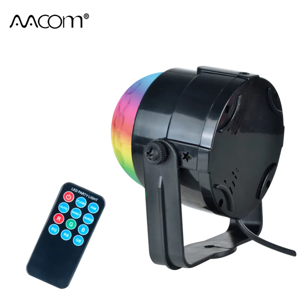 RGB 3 Вт Хрустальный волшебный шар светодиодный сценический свет рождественский DJ