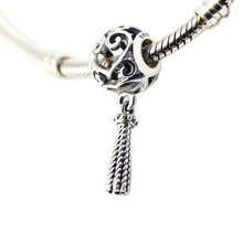 DIY бусины для изготовления ювелирных изделий Стерлинговое Серебро-ювелирные изделия заколдованное сердце кисточка бусины Подвески Серебро 925 Berloque Perles