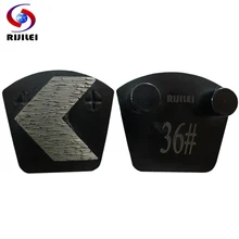 RIJILE 30 шт. трапециевидный Redi-lock алмазный шлифовальный диск для Бетонного Пола Терка пластина полировальник для мрамора шлифовальный башмак P20