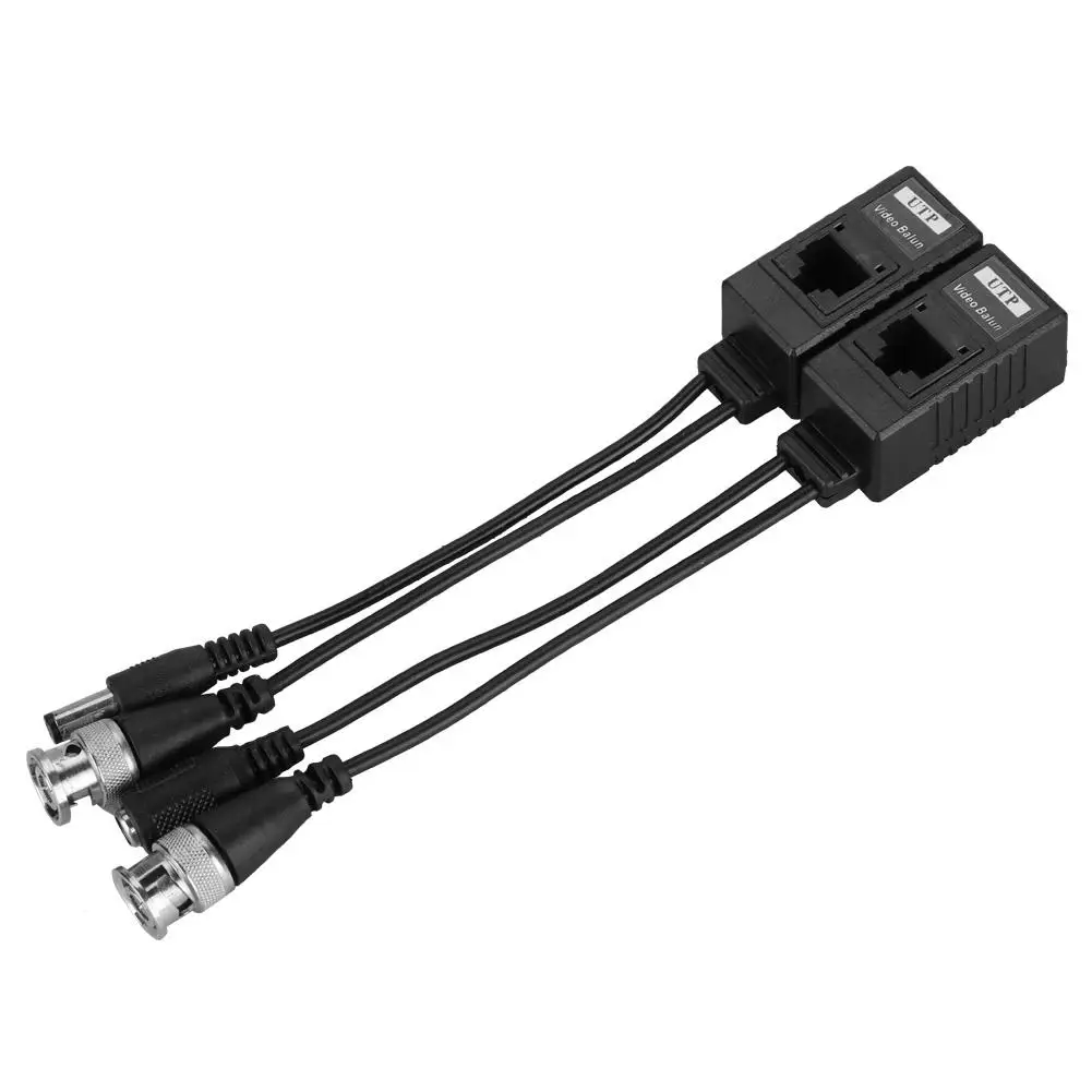 Лучший BNC для RJ45 пассивный видео Мощность UTP CAT5 кабель hdmi передатчик Аудио Видео балун для видеонаблюдения Камера