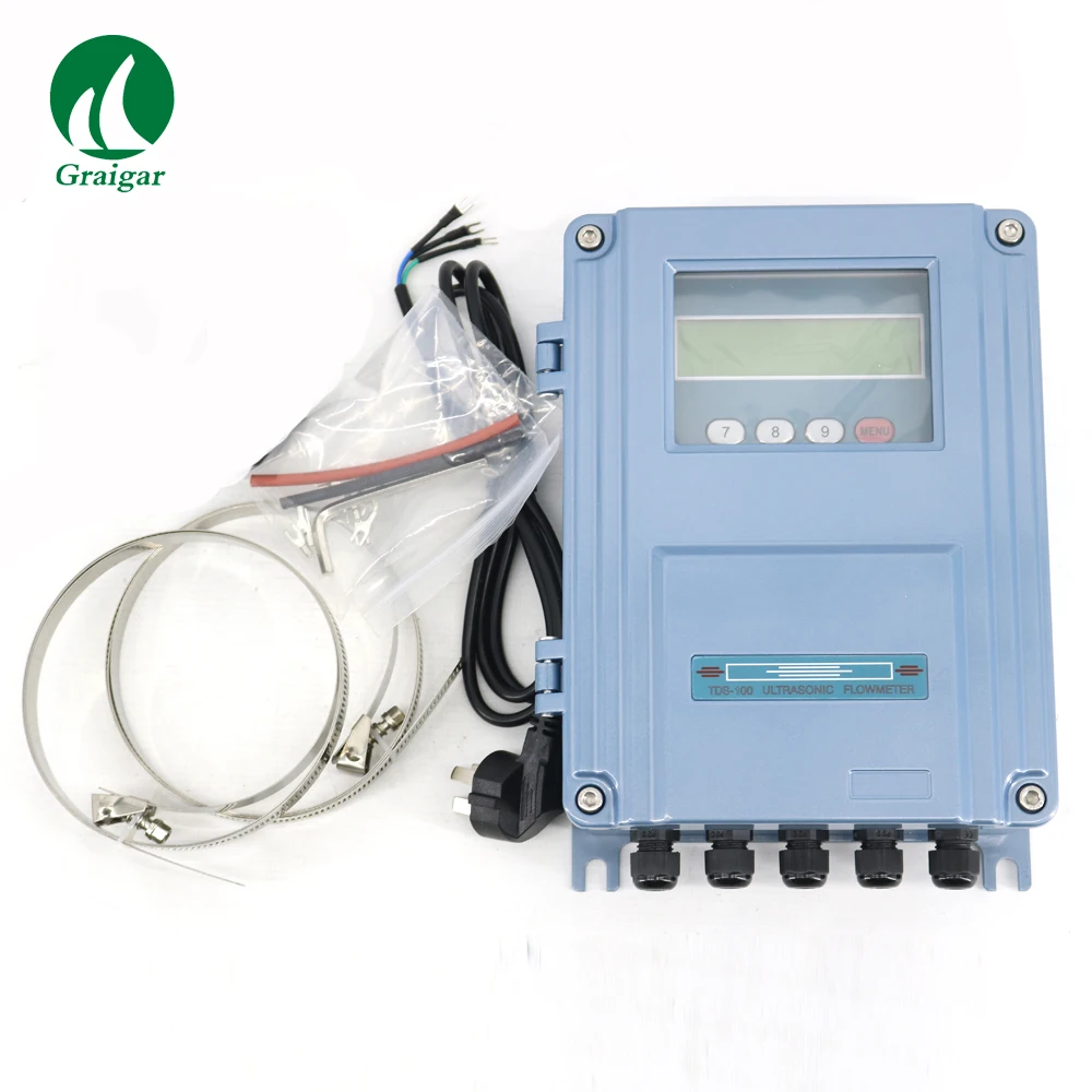 

New TDS-100F-S2 Fixed Ultrasonic Flowmeter DN15-100mm TDS-100F Wall-Mount Flow Meter with Fast Shipping