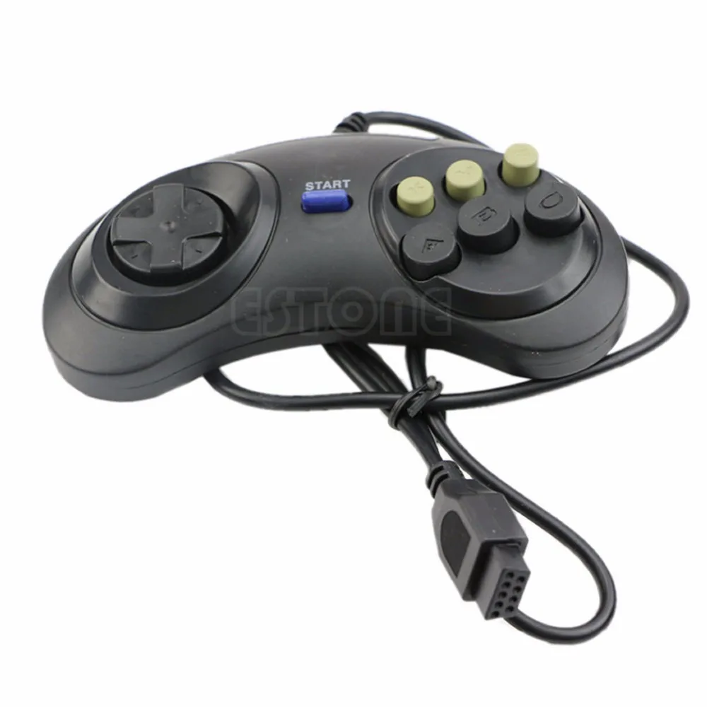 

6 Button Wired Controller Pad Gamepad For Sega Mega Drive MD Genesis