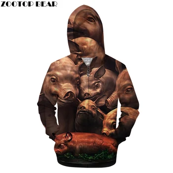 

Animal 3D Zip Hoodie Men Hoody Funny Tracksuit Zipper Sweatshirt Streatwear Coat Groot Pullover HipHop Print DropShip ZOOTOPBEAR