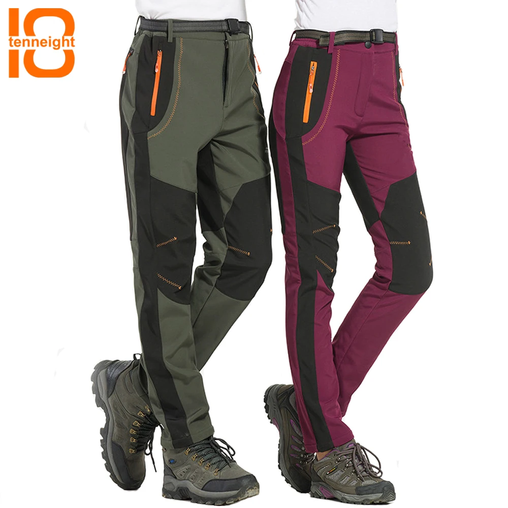 TENNEIGHT nuevo invierno hombres mujeres senderismo pantalones impermeables a prueba de viento térmico montaña Trekking esquí escalada softshell Pantalones TENNEIGHT nuevo invierno hombres mujeres senderismo pantalones impermeables a prueba de viento térmico montaña Trekking esquí escalada softshell Pantalones