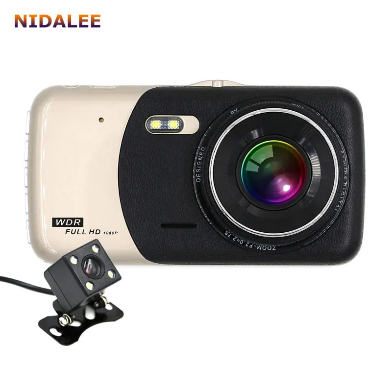 Prix pour 2017 Nouveau 4.0 pouces Double lentille Voiture DVR Caméra Full HD 1080 P Auto Dash Cam Enregistreur Vidéo Avec LED Night Vision Vue Arrière Caméras Prix pour 2017 Nouveau 4.0 pouces Double lentille Voiture DVR Caméra Full HD 1080 P Auto Dash Cam Enregistreur Vidéo Avec LED Night Vision Vue Arrière Caméras
