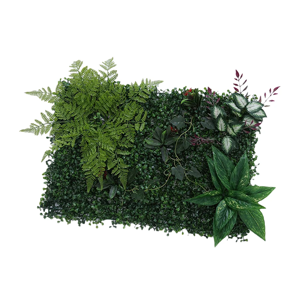 4 шт. искусственная изгородь уличные искусственные растения папоротник листья трава домашний сад Двор Забор изгородь зелени стеновые панели
