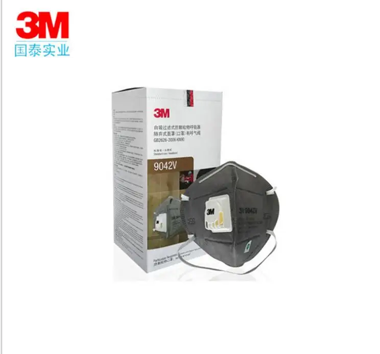 

3M 9041V ear strap type activated carbon with valve anti-particle respirator anti-PM2.5 anti-fog mask