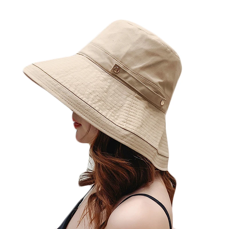 جديد الصيف النساء قبعات للحماية من الشمس القطن القماش قبعة واسعة كبيرة حافة المضادة للأشعة فوق البنفسجية الشاطئ قبعات الفتيات السفر طوي واق... جديد الصيف النساء قبعات للحماية من الشمس القطن القماش قبعة واسعة كبيرة حافة المضادة للأشعة فوق البنفسجية الشاطئ قبعات الفتيات السفر طوي واق...