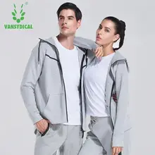 Для женщин/Для мужчин Куртки молнии с длинным рукавом Йога Топы корректирующие тренажерный зал Фитнес костюмы быстрый сухой дышащий открытый спортивное пальто sportsw