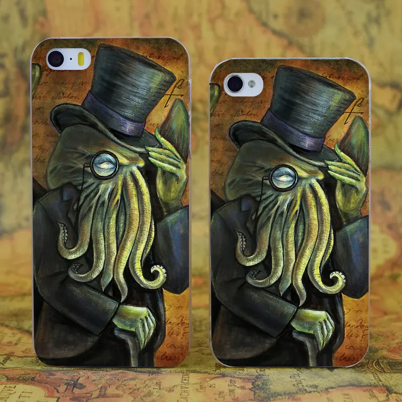 

E2948 Dapper Cthulhu Transparent Hard Thin Case Cover For Apple iPhone X XR XS Max 4 4S 5 5S SE 5C 6 6S 7 8 Plus