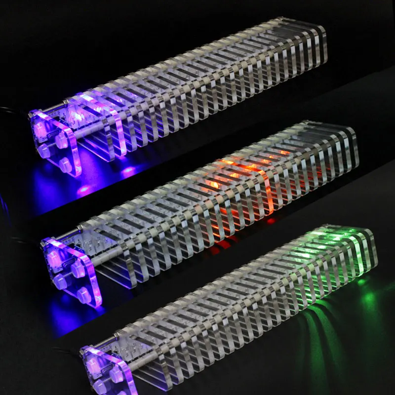  Elecrow K25 Crystal DIY LED Music Spectrum Analyzer USB 3D LED Light Cube Kit Audio RC Spectrum DAC - 32966089947
