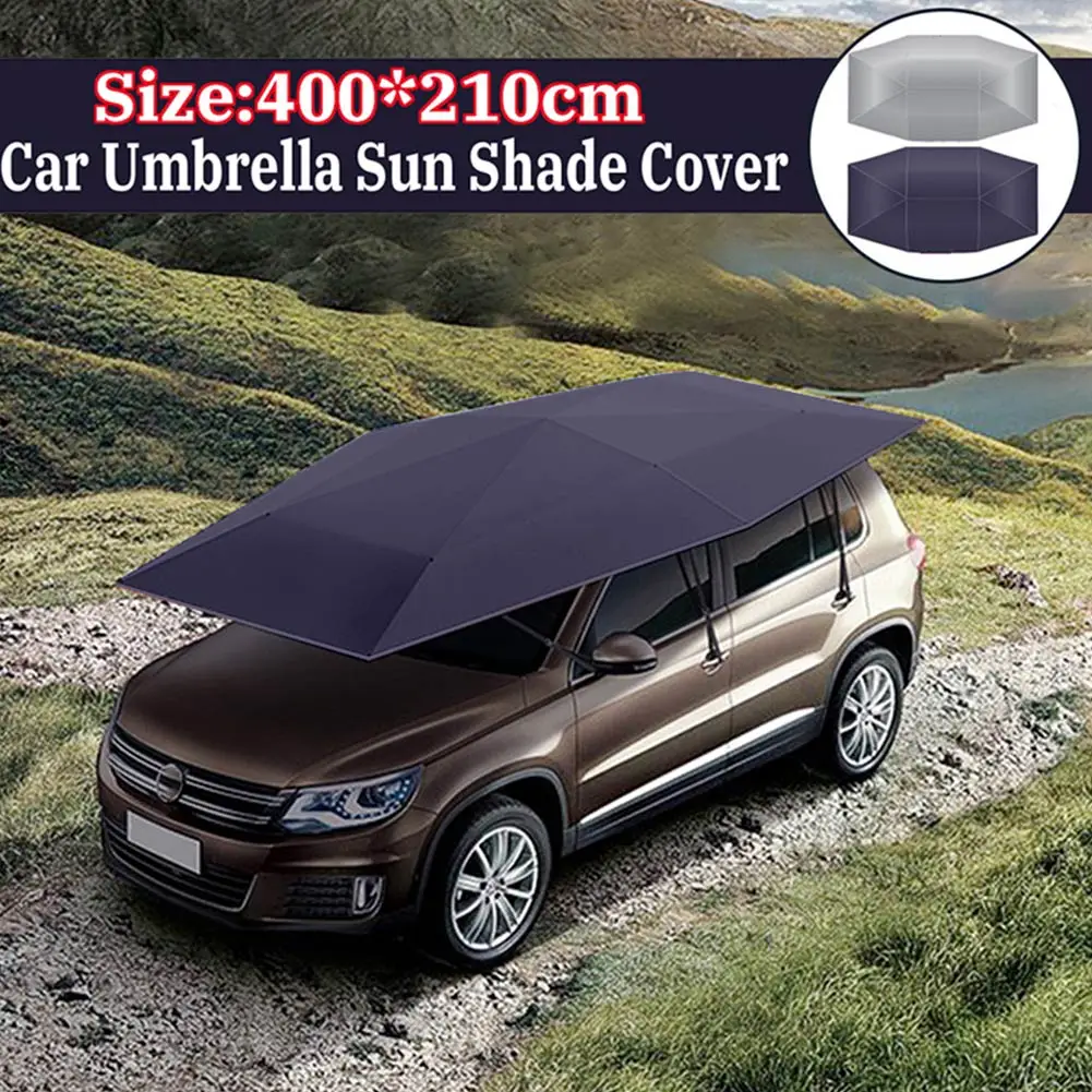 Car Umbrella Sun Shade Cover Tent Cloth Canopy Sunproof 400x210cm