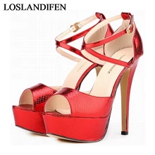 2018 New Designer Women Sandals Fashion Style High Heels Sexy Summer Shoes Woman Gladiator Sandals Ladies Shoes NLK-C0072