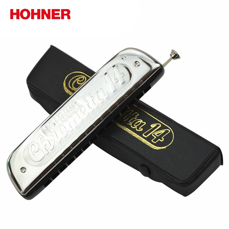 Hohner 257 14 отверстий Хроматическая арфа Chrometta Губная гармошка Клавиша C Major|Губная